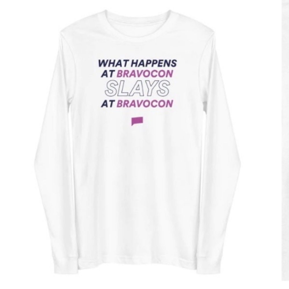 New What happens at BravonCon Slays in BravoCon Vegas T-shirt white small